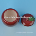 Apple shaped ceramic food container in high quality